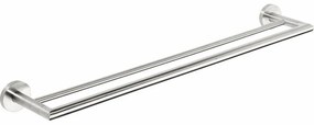 SAPHO XS403 X-Steel suport dublu pentru prosoape65,5 cm, oțel inoxidabil lustruit