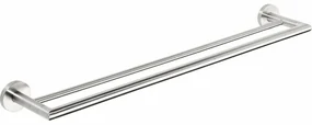SAPHO XS403 X-Steel suport dublu pentru prosoape65,5 cm, oțel inoxidabil lustruit