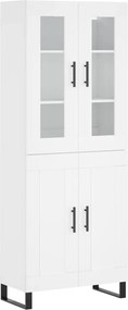 vidaXL Dulap înalt, alb, 69,5x34x180 cm, lemn compozit