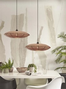 Lustra/Pendul eco din ratan Tanami disc L, nat