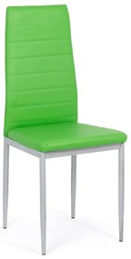 Scaune de bucatarie din piele ecologica si picioare metalice BUC 263 verde