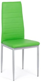 Scaune de bucatarie din piele sintetică si picioare metalice BUC 263 verde
