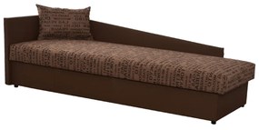 Zondo Pat de o persoană (canapea) 80 cm Jeannine (maro) (și sp. depozitare) (S). 808545