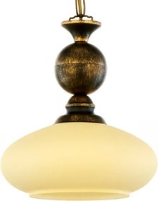 Brilagi - Lustră pe lanț MOLLERO 1xE27/15W/230V Ø 24 cm bronz/patină