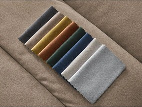 Colțar taupe cu tapițerie din catifea (cu colț pe partea stângă/cu șezlong) Sierra – Bobochic Paris