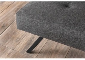 Canapea 2 locuri LOKO, gri închis