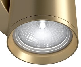 Aplica de perete design tehnic Focus S auriu mat