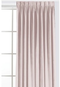 Draperie roz-deschis dimout (semi-opacă) din catifea 140x225 cm Velto – Filumi