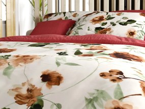 Lenjerie de pat dubla DUO SENSE ROSALIA cu model + fata de perna 40x50 cm GRATUIT Dimensiune lenjerie de pat: 70 x 90 cm | 140 x 200 cm