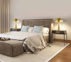 Veioza, lampa de masa design modern Valkeri auriu