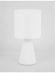 Veioza, lampa de masa design modern ZERO gips alb NVL-9577162