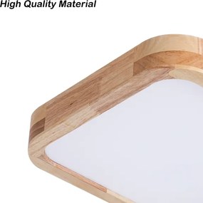 Brilagi - LED Plafonieră WOODLINE SQUARE LED/32W/230V 3000/4000/6000K stejar 30x30