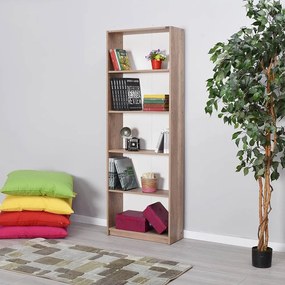 Biblioteca Adore Modern, 5 rafturi, 64x182x26 cm