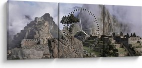 Tablou - Machu Picchu (cu ceas) (90x30 cm)