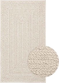 vidaXL Covor „ZIZUR” crem aspect iuta pentru interior și exterior