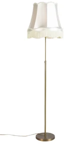 Lampă de podea bronz cu abajur Granny crem 45 cm reglabil - Parte