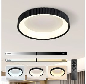 Brilagi - Plafonieră LED dimabilă FALCON MODERN LED/54W/230V 60 cm negru + telecomandă