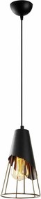 Lustra SIVANI TEL-MR-828, negru, metal, 17x44-124 cm