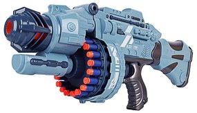 Arma de jucarie cu sunet, in 2 culori, set de proiectile cadou-gri
