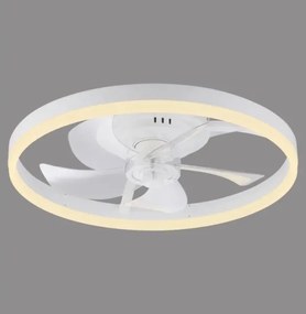 JUST LIGHT. 14624-16 - Ventilator de tavan LED cu lumină RITA LED/22W/230V + telecomandă