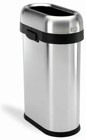 Coș de gunoi pentru spații comerciale Simplehuman 50 l, oțel inoxidabil