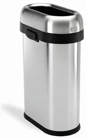 Coș de gunoi pentru spații comerciale Simplehuman 50 l, oțel inoxidabil