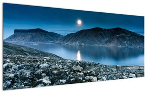 Tablou - Islanda noaptea (120x50 cm)