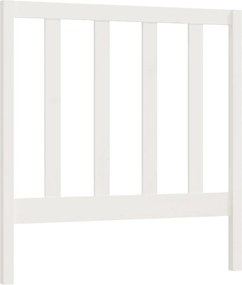vidaXL Tăblie de pat, alb, 95x4x100 cm, lemn masiv de pin