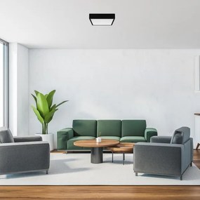 Plafonieră LED Rabalux 71247 LAURI LED/22W/230V 21x21 cm negru