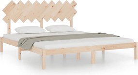 vidaXL Cadru de pat, Super King, 180x200 cm, lemn masiv