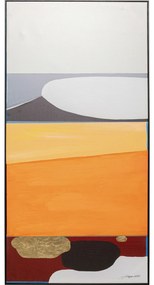 Tablou canvas Abstract Shapes portocaliu 73x143 cm
