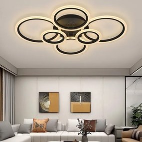 Lustră LED dimabilă aplicată LED/85W/230V 3000-6500K + telecomandă