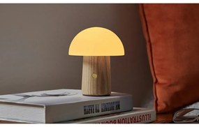 Veioză cu luminozitate reglabilă și abajur din sticlă (înălțime 13 cm) Alice – Gingko