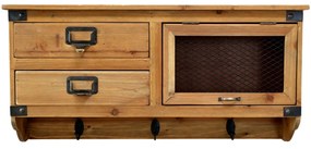 Dulap de perete, din lemn masiv, aspect rustic