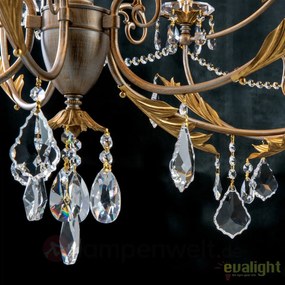 Candelabru LUX super elegant cu 12 brate Miramare LU 2406/8+4 silver-goldOR
