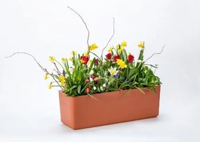 Jardinieră din plastic cu sistem de auto-irigare 39,5 cm Berberis – Plastia