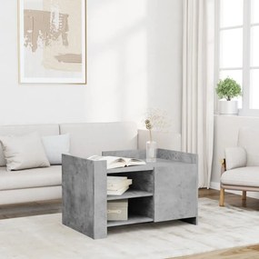 vidaXL Măsuță de cafea, gri beton, 80x50x50 cm, lemn prelucrat