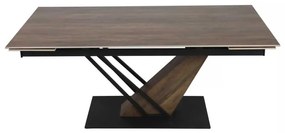 Masă de bucătărie Michel II 160 x 90 cm, stejar / negru