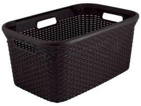 Cos rufe, 3 manere, plastic, maro inchis, 45 L, 59x38x27 cm, Curver