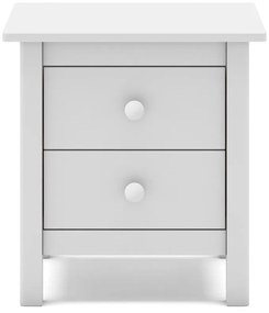 Noptieră de copii albă din lemn masiv de pin Max – Marckeric