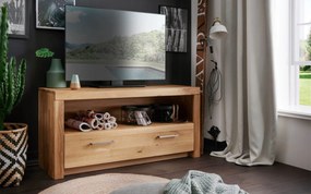 Comodă TV lemn masiv Toscana, 118 × 56 × 40 cm