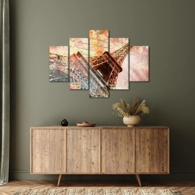 Tablou - Turnul Eiffel în stil vintage (150x105 cm)