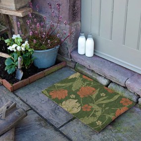 Covoraș de intrare din fibre de nucă de cocos 60x90 cm William Morris Rose – Artsy Doormats