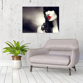 Tablou - Femeia misterioasă (70x50 cm)