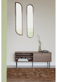 Comodă TV maro cu aspect de lemn de nuc 120x50x40 cm Stripes – White Label