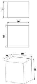 Top Light - Aplică LED de perete pentru baie BOXTER LED/5W/230V IP65