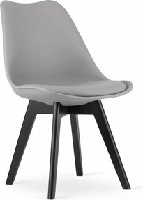 OFERTA Scaun gri deschis BALI MARK cu picioare negre II. calitate