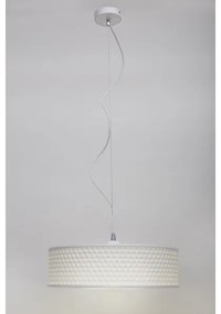 Lustră pe cablu GARDA 1xE27/60W/230V d. 40 cm alb