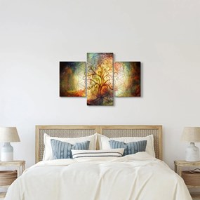 Tablou abstract cu copac (90x60 cm)