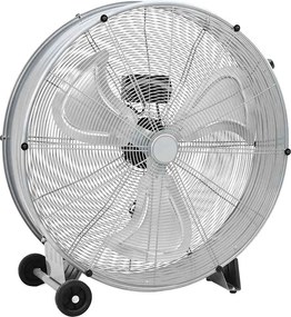 vidaXL Ventilator cu tambur cu roata Argintiu 79 x 37 x 82 cm Aluminiu